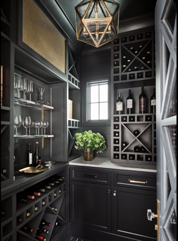 cozy nook for wine lover