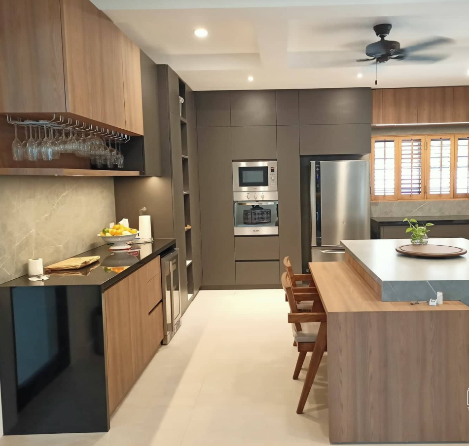 maximize space in custom kitchen cabinet